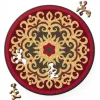 Curiosi Puzzel Double Rose - Dubbelzijdige Ronde puzzel in hout - 88 stukjes