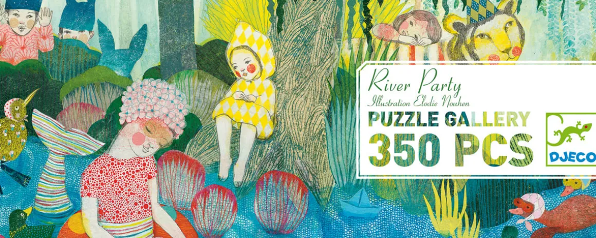 Djeco Rivier Feest - puzzel van 350 stukjes - Panorama