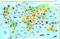 Djeco De dierenwereld - puzzel van 100 stukjes