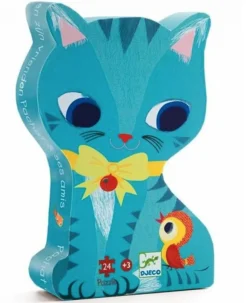 Djeco De kat en haar vriendjes - 24 stukjes