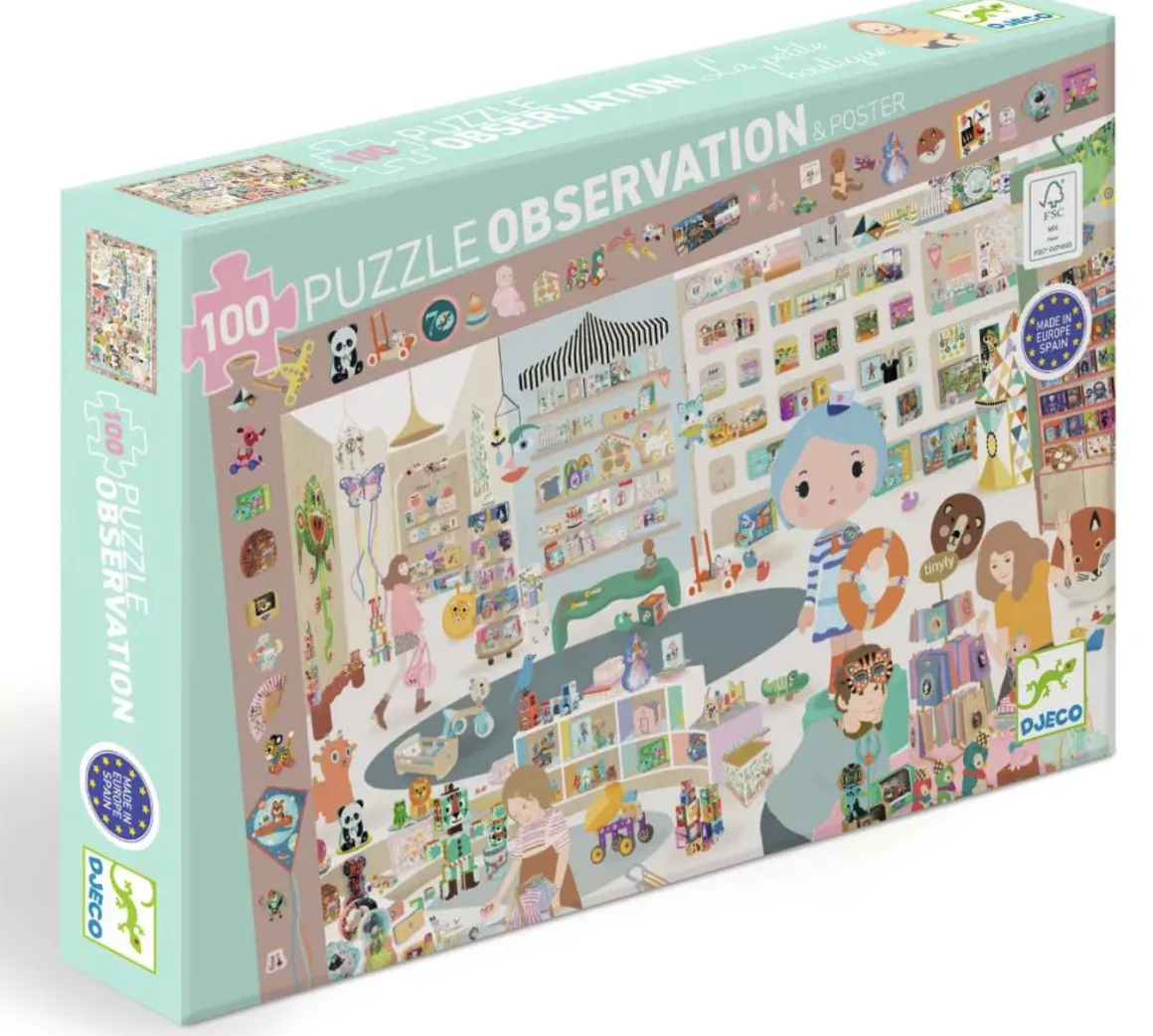 Djeco De kleine winkel - puzzel van 100 stukjes