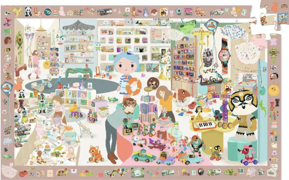 Djeco De kleine winkel - puzzel van 100 stukjes