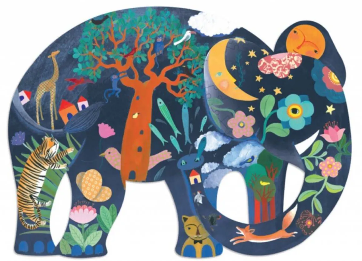Djeco De ongelooflijke olifant - 150 stukjes