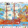 Djeco De piraten in aanval - puzzel van 100 stukjes