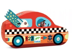 Djeco De racewagen - 16 stukjes
