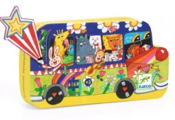 Djeco De regenboog bus - 16 stukjes