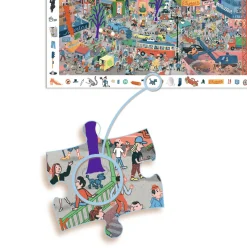 Djeco De stad - Observatie puzzel van 200 stukjes