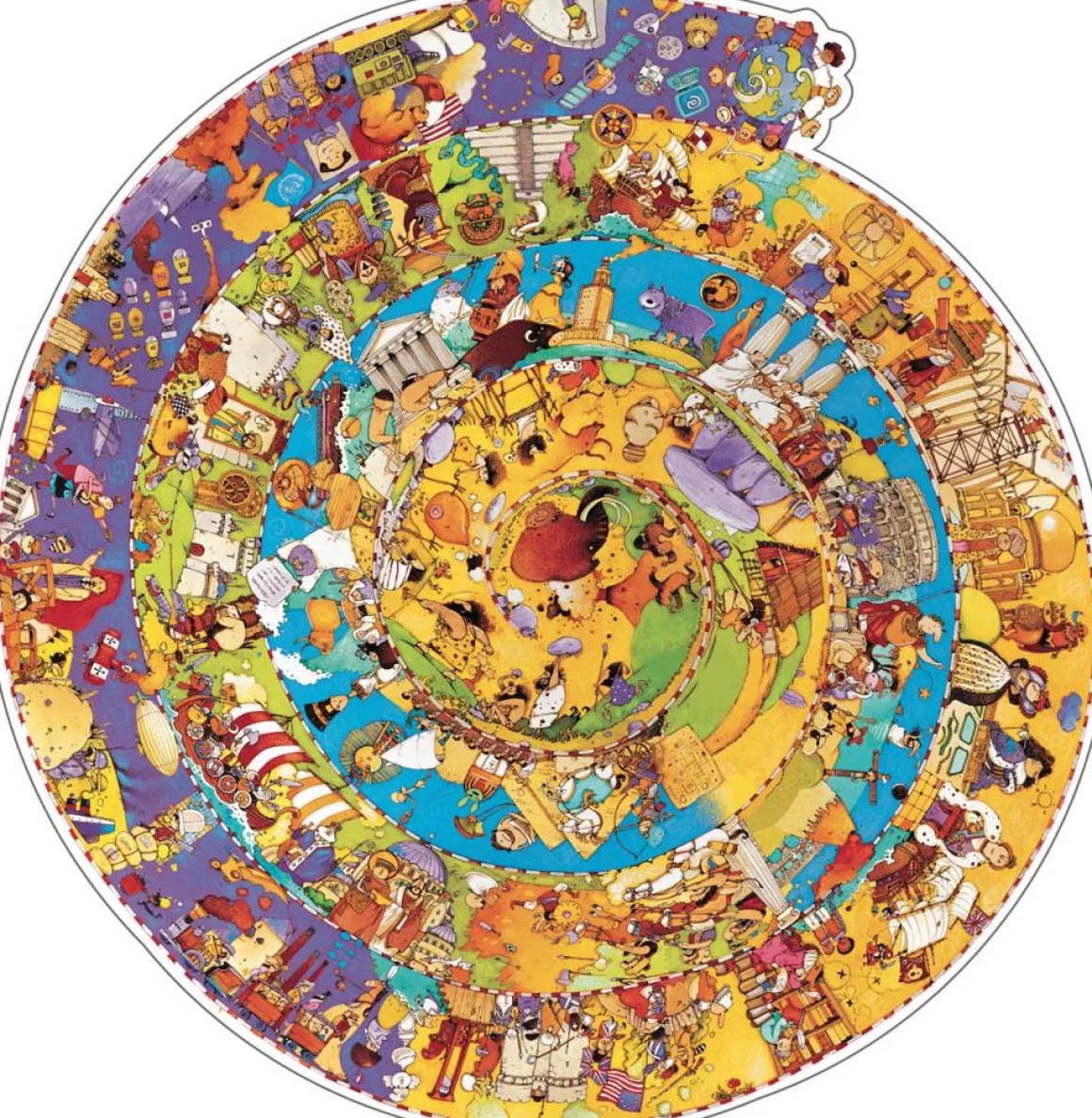 Djeco Een rondje geschiedenis - puzzel van 350 stukjes