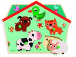 Djeco Geluidenpuzzel - de boerderij - 5 stukjes