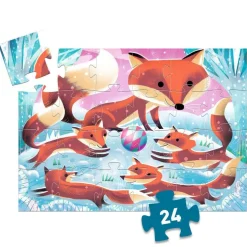 Djeco Ginger, Kleine Vos - Silhouette puzzel van 24 stukjes