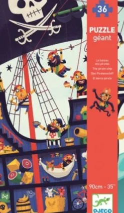 Djeco Het piratenschip - puzzel van 36 stukjes