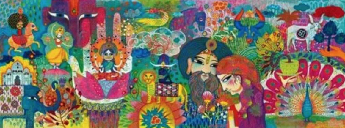 Djeco Magisch India - puzzel van 1000 stukjes - Panorama