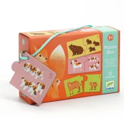 Djeco Puzzel duo - Baby Diertjes - 12 x 2 stukjes