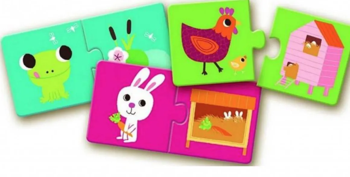 Djeco Puzzel duo - Ons huis - 10 x 2 stukjes