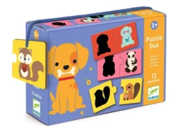 Djeco Puzzel duo - Schaduw - 6 x 2 stukjes