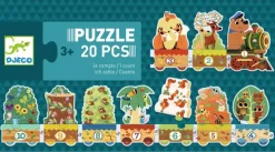 Djeco Puzzel trein - puzzel van 20 stukjes