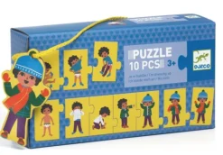 Djeco Puzzel trio - Ik kleed me aan - 10 stukjes