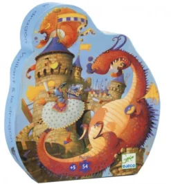 Djeco Ridder en de draak - puzzel van 54 stukjes