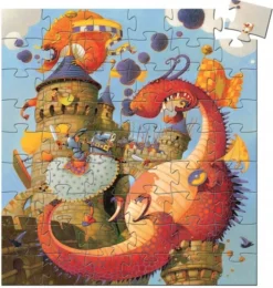 Djeco Ridder en de draak - puzzel van 54 stukjes