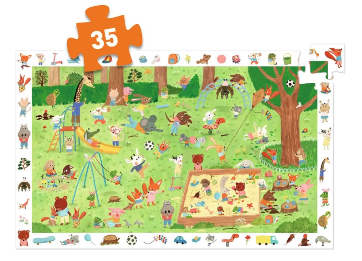 Djeco Vriendjestuin - puzzel van 35 stukjes