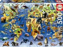 Educa 100 Bedreigde Diersoorten - legpuzzel van 500 stukjes