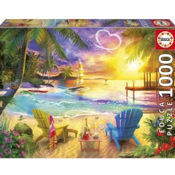 Educa Liefdesstrand - puzzel 1000 stukjes
