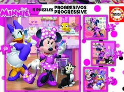 Educa 4 puzzels van de Minnie Mouse - 12, 16, 20 en 25 stukjes