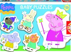 Educa 5 puzzeltjes van Peppa Pig - van 3 tot 5 stukjes