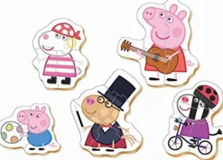 Educa 5 puzzeltjes van Peppa Pig - van 3 tot 5 stukjes