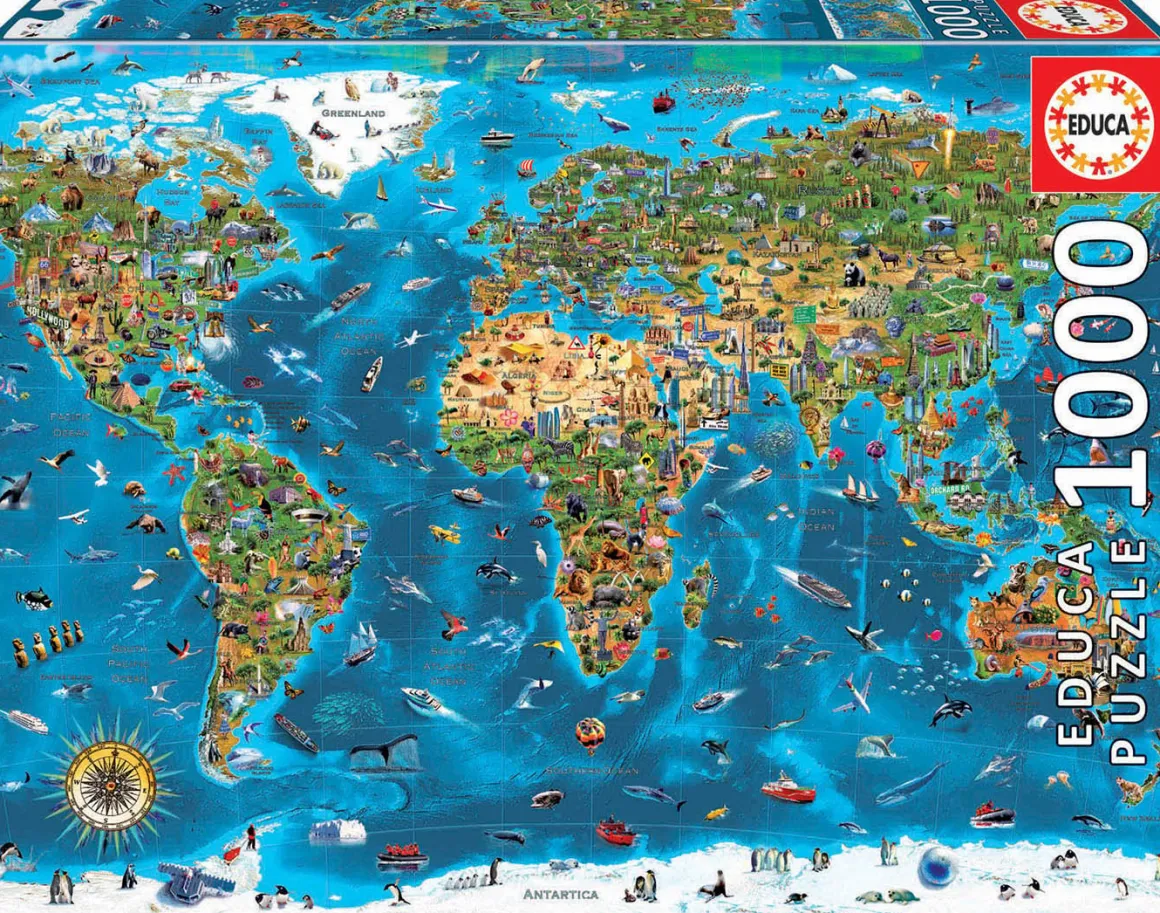 Educa 1000 Wereldwonderen - puzzel 1000 stukjes