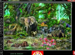 Educa Afrikaanse jungle - puzzel van 2000 stukjes