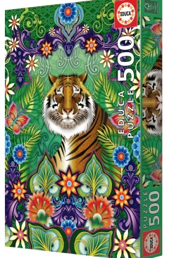 Educa Bengaalse Tijger Grafisch - legpuzzel van 500 stukjes