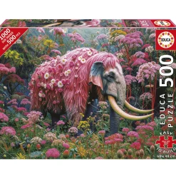 Educa Bloemenolifant- legpuzzel van 500 XL stukjes