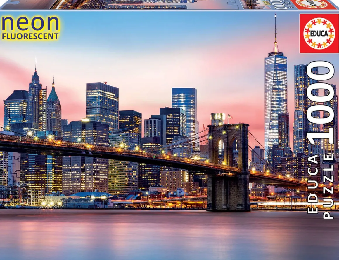 Educa Brooklyn Bridge - Glow in the Dark - puzzel 1000 stukjes