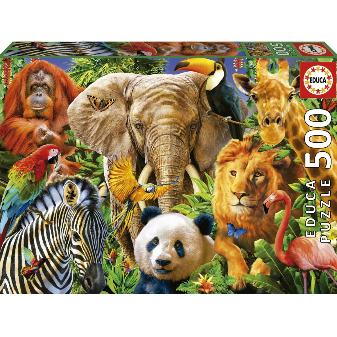 Educa Collage Wilde Dieren - legpuzzel van 500 stukjes