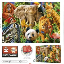 Educa Collage Wilde Dieren - legpuzzel van 500 stukjes