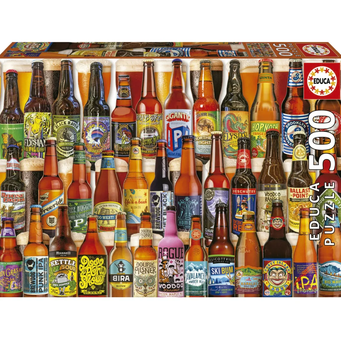 Educa Craft Beers - legpuzzel van 500 stukjes