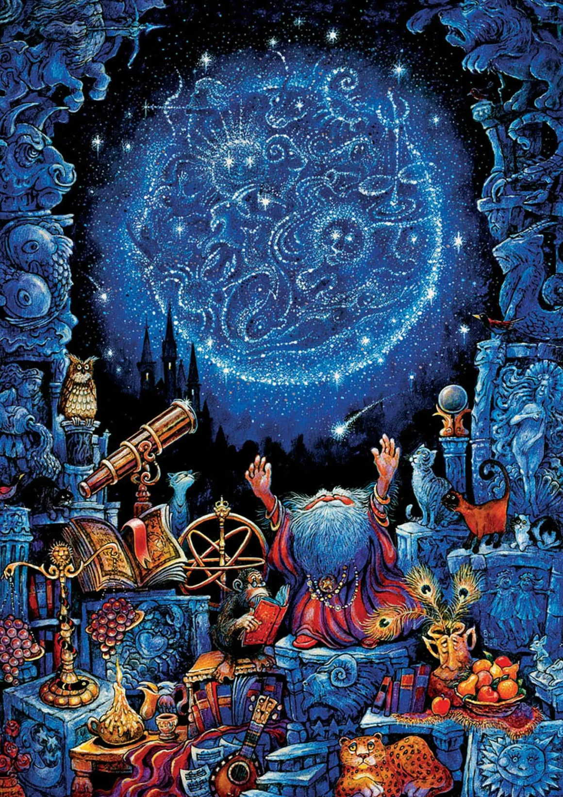 Educa De astroloog - Glow in the Dark - puzzel 1000 stukjes