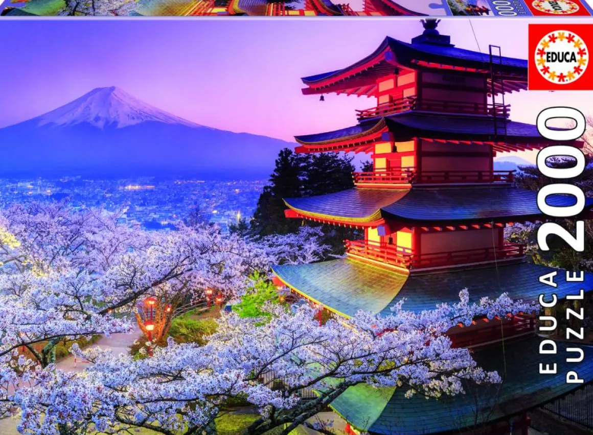 Educa De Fuji vulkaan in Japan - puzzel 2000 stukjes