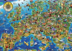 Educa De kaart van Europa - legpuzzel van 500 stukjes