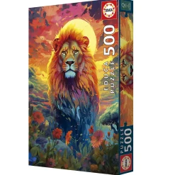Educa De Leeuw en zijn Majestueuse Verschijning - legpuzzel van 500 stukjes