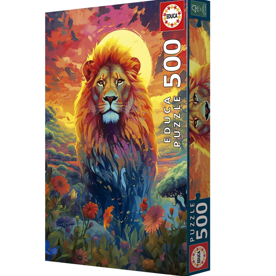 Educa De Leeuw en zijn Majestueuse Verschijning - legpuzzel van 500 stukjes