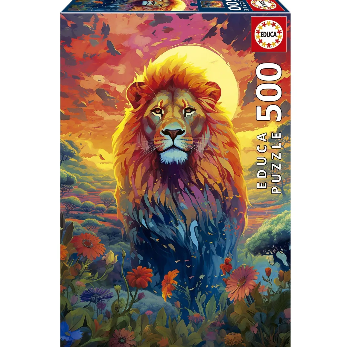 Educa De Leeuw en zijn Majestueuse Verschijning - legpuzzel van 500 stukjes