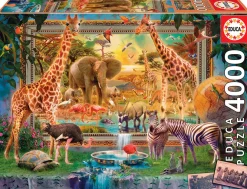 Educa De Savana komt tot leven - puzzel van 4000 stukjes