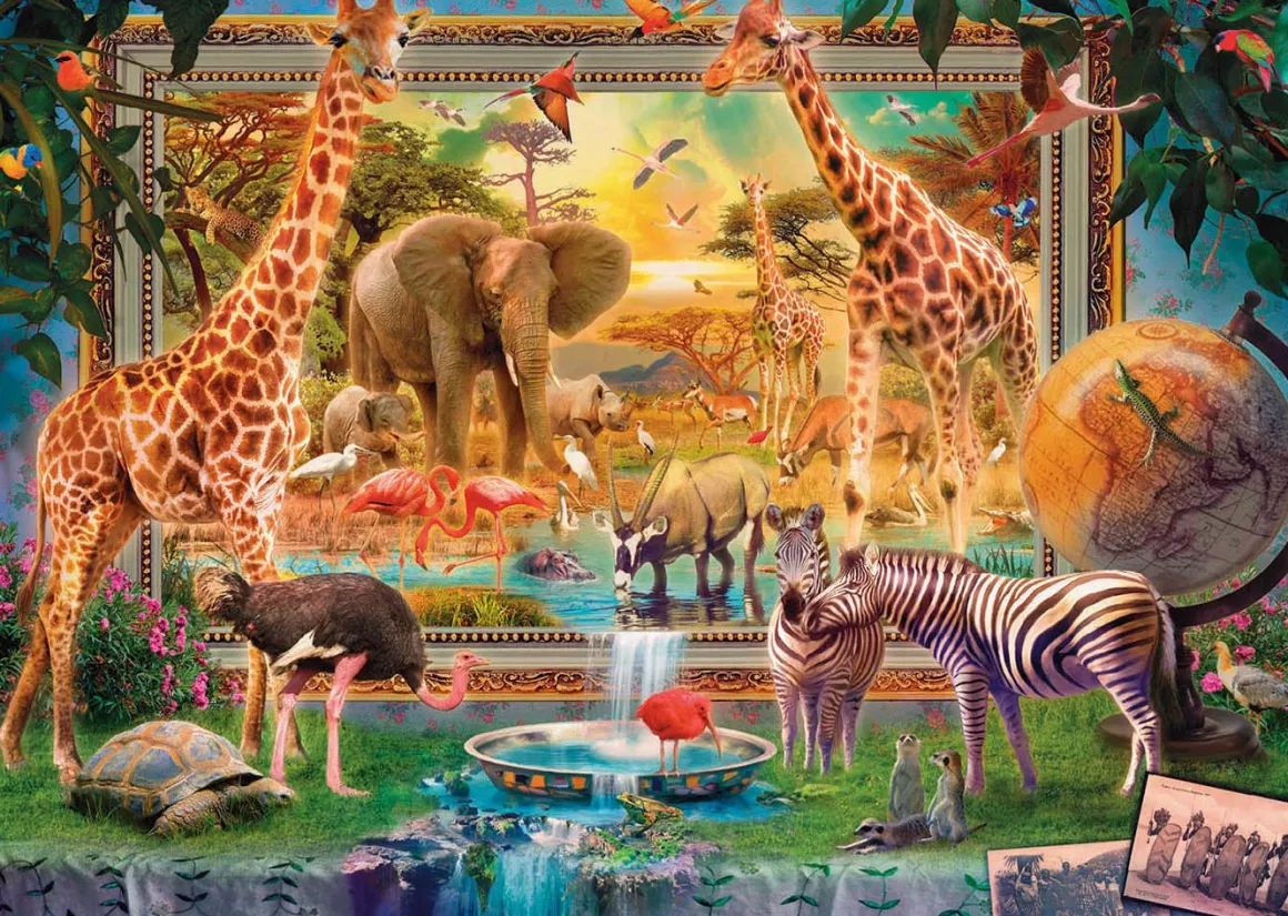 Educa De Savana komt tot leven - puzzel van 4000 stukjes