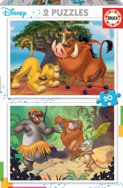 Educa Disney - Leeuwenkoning - Jungleboek - 2 x 20 stukjes