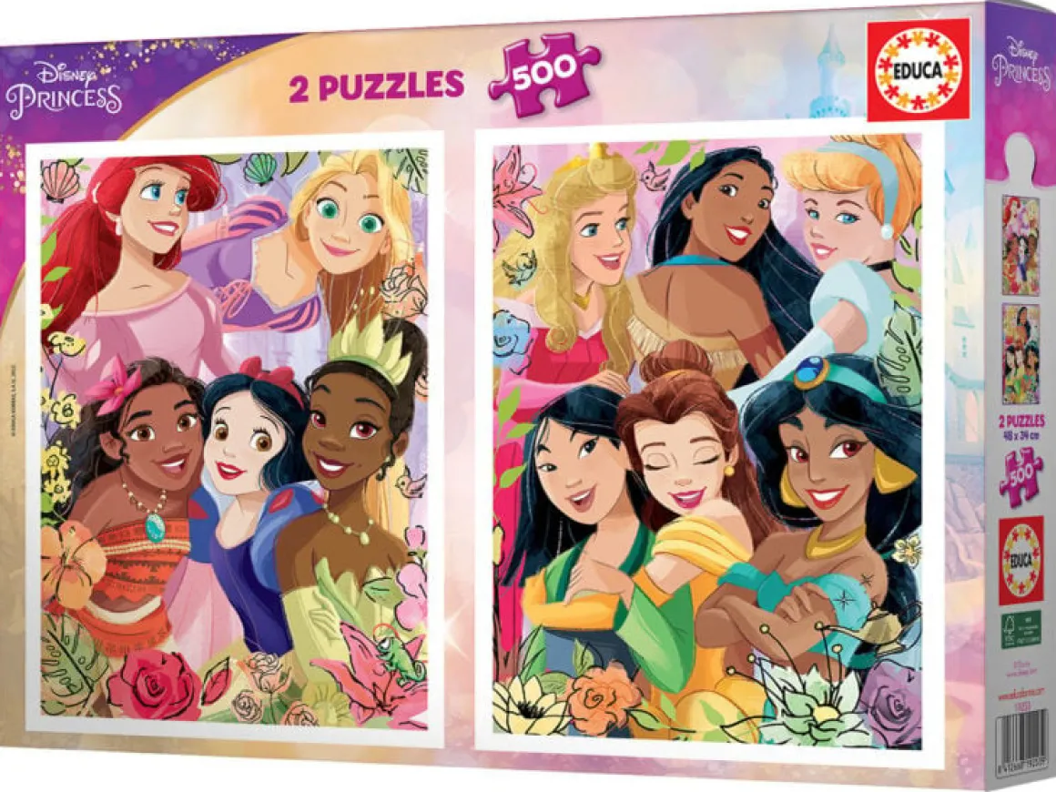 Educa Disney Prinsessen - 2 x 500 stukjes legpuzzel