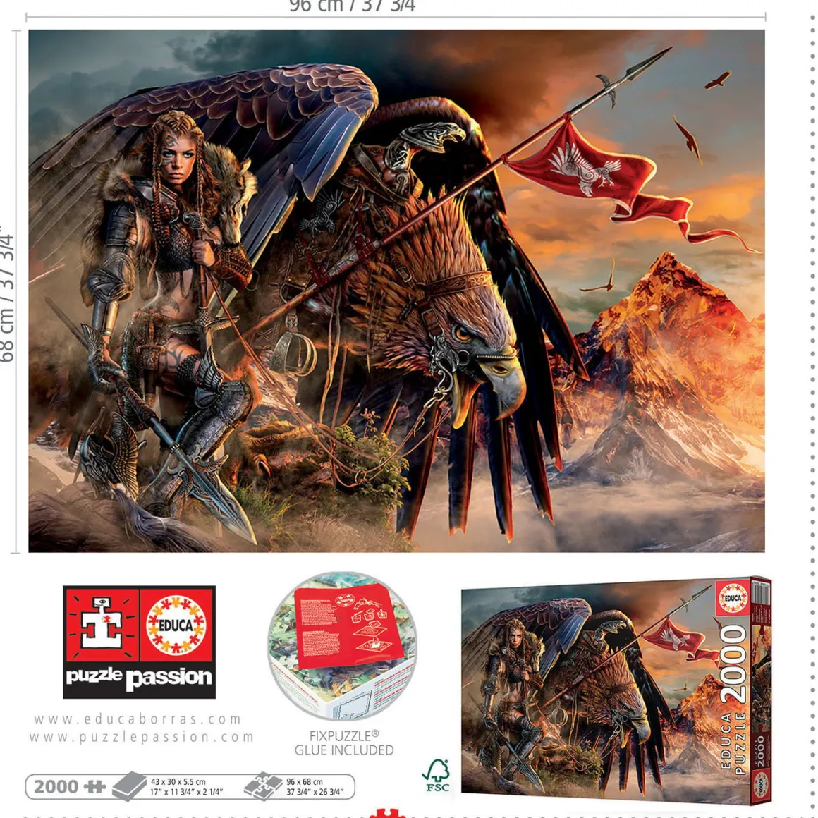 Educa Eagle Rider - puzzel van 2000 stukjes