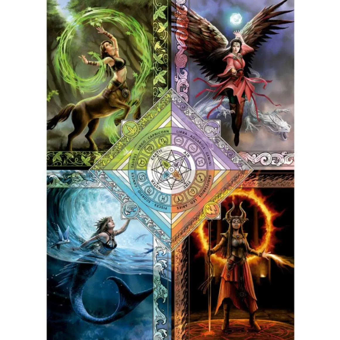 Educa Elemental Magic Star Chart - Anne Stokes - legpuzzel van 1500 stukjes