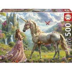 Educa Feeën Unicorns en Vlinders - legpuzzel van 500 stukjes